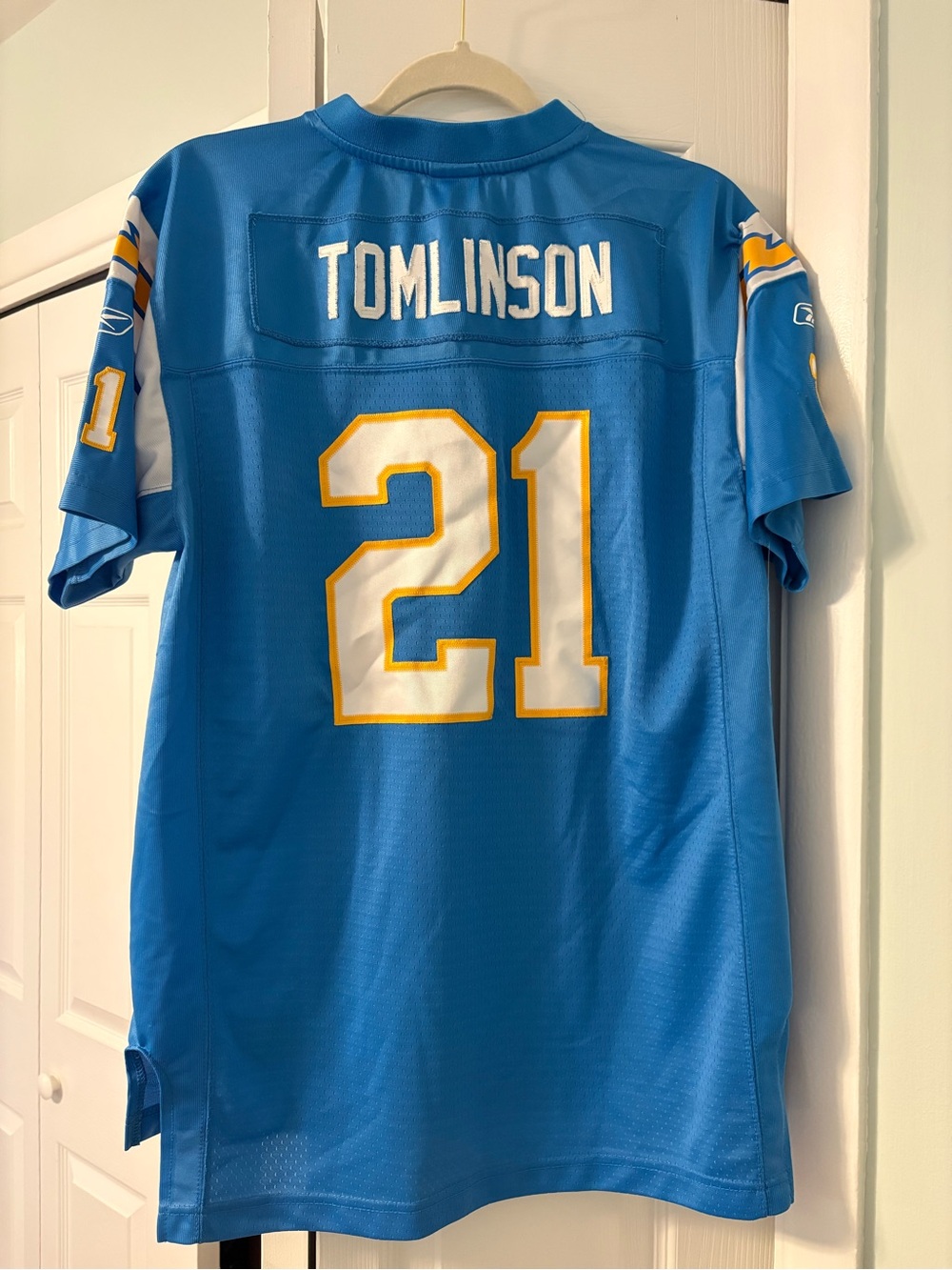 Reebok Chargers Light Blue Tomlinson #21 Jersey